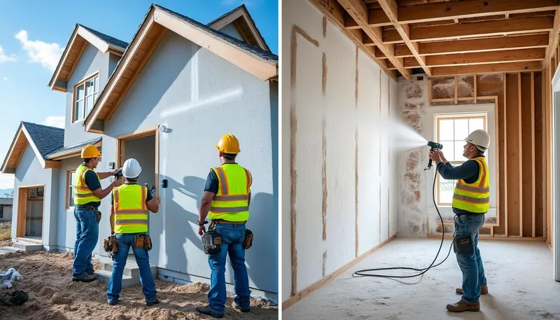 Can foam insulation be used in both new builds and existing homes?