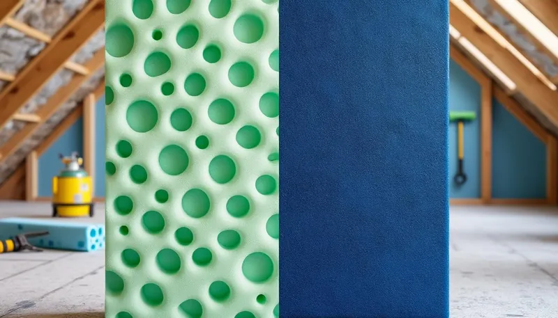 What are the differences between open-cell and closed-cell foam insulation?